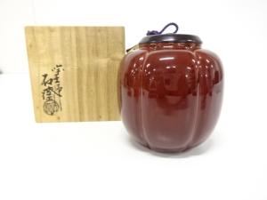 石斎造　漆塗り　阿古陀棗